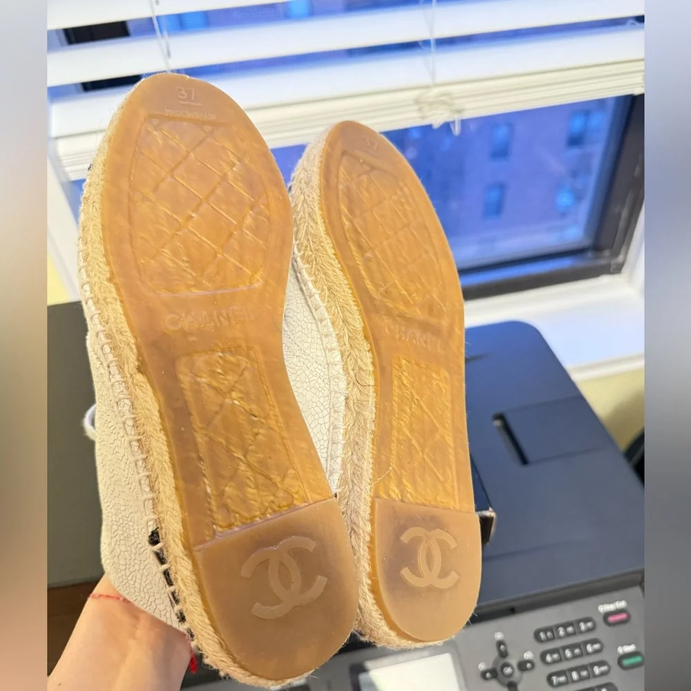Chanel Women’s Shoes Boots Espadrilles– Size 7   New!